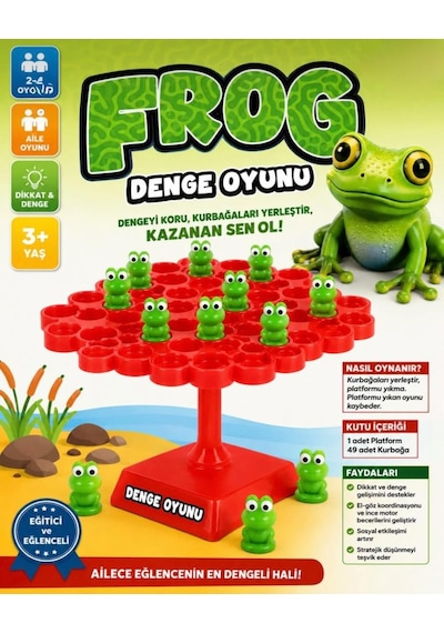 2'li Set Buz Tuzağı Strateji Oyunu Ve Denge Kurbağa Frog Oyunu Eğitici Aile Ve Çocuk Kutu Oyunu