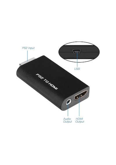 Ps2 To Hdmı Tv Kablosu Çevirici Adaptör 5046A Dönüştürücü Playsta