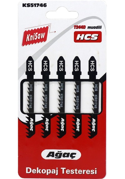 Knisaw Ks51746 Ahşap Kesim Dekupaj Testere Ağzı Yedek Bıçak 5'Li