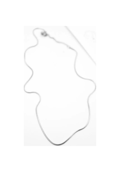 Jenerik Yılan Zincir Kolye - 46cm - Gümüş