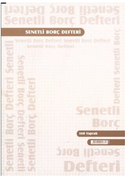 Taksitli Senet Defteri 160 Yp. Karton Kapak Özkan Armat 2 Li Paket