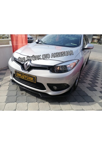 OtoÇizgi Renault Fluance 3 Parça Kanatlı Ön Lip Piano Black OtoÇizgi