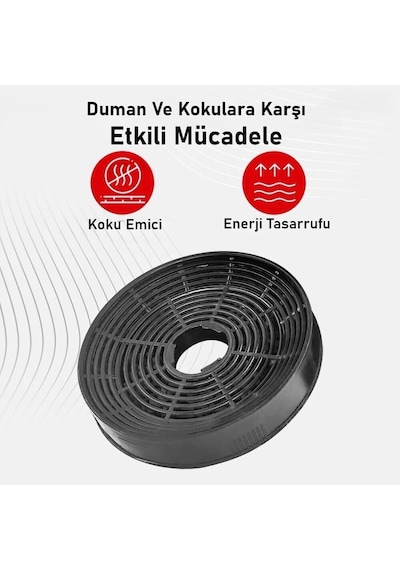Silverline İle Uyumlu 2250 Basic 60 Davlumbaz Aspiratör Karbon Filtresi