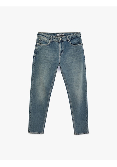 Koton Pamuklu Regular Fit Cepli Tapered Jean Pantolon - Joe Jean Orta İndigo 6sam40221nd Koton Pamuklu Regular Fit Cepli Tapered Jean Pantolon - Joe Jean Orta İndigo 6sam40221nd