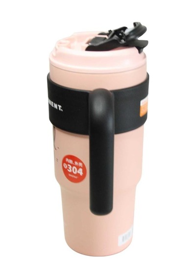 Shotay St-8917 Çift Kullanım Pipetli/rahat İçim Pembe 1000ml Çelik Matara Diğer