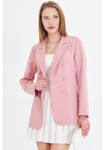 Armonika Kadın Pudra Düğmeli Ceket Arm-20k001151