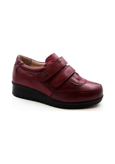 Dr.Comfort Ortopedik Çift Cırtlı Kadın Ayakkabı Dr.3604 Bordo