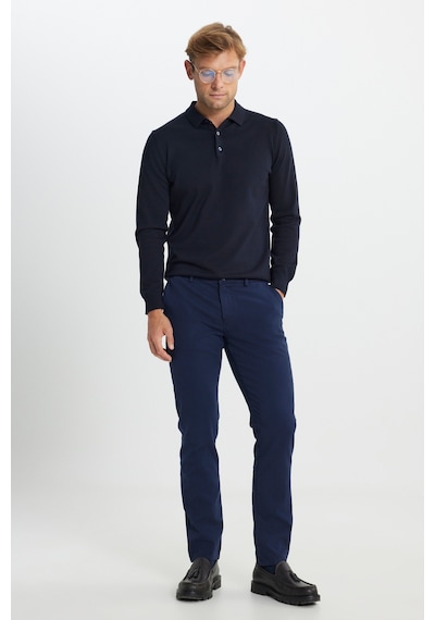 AC&Co / Altınyıldız Classics Erkek Lacı Slim Fit Dar Kesim Pamuklu Esnek Armürlü Yan Cep Pantolon Lacı