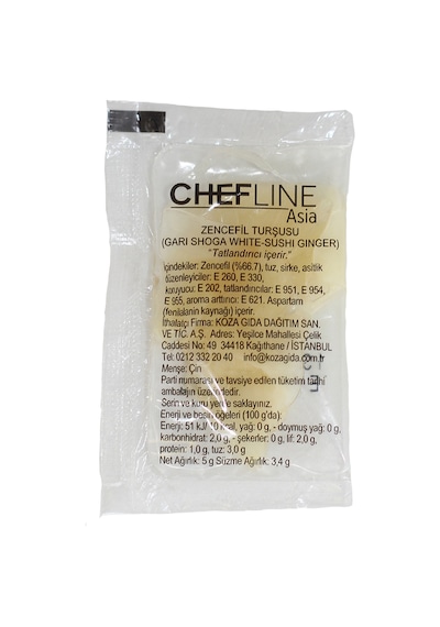 Chefline Asia Gari Shoga Saşe Zencefil Turşusu 100 x 12 G