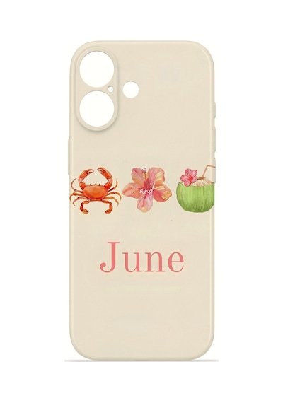 Apple iPhone Uyumlu 17 Vorian İnce Kamera Korumalı Mika Kılıf June Seaside June Seaside Mika