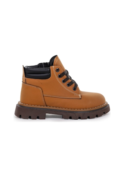 Kiko Kids Fermuarlı Erkek Çocuk Bot Ayakkabı Arz 4552 Taba