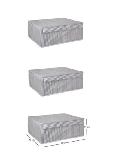 Baza Altı Boy Çok Amaçlı Düzenleyici Kutu Organizer Cırt Cırtlı Hurç 19cm X 40cm X 50cm 10 Adet Açık Gri