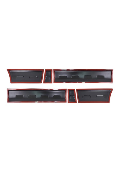 Ford Transit 2003-2013 Kısa Şase Uyumlu Kapı Dodik Seti 6 Parça Abs Mat Siyah
