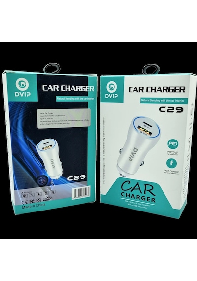 Pd 20w + Qc3.0 Usb Hızlı Araç Şarj Başlığı Dvip C29