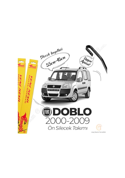 Fiat Doblo Muz Silecek Takımı 2000-2009 İnwells Fiat Doblo Muz Silecek Takımı 2000-2009 İnwells