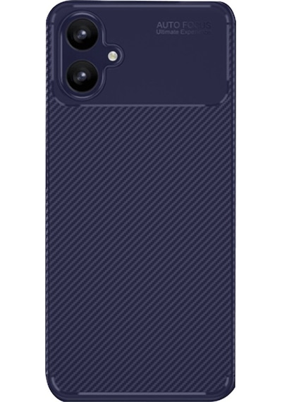 Samsung Galaxy Uyumlu A06 Kılıf Focus Carbon Silikon Kapak Lacivert