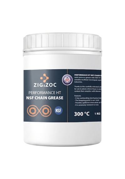 Zıg&zoc Nsf Gıda Onaylı Yüksek Isı Zincir Gresi 300 Derece - 1 Kg