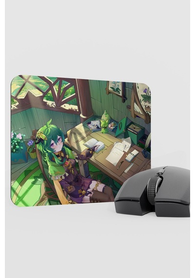Collei Genshin Impact Anime Gacha V4 - 22x18 Gaming Mouse Pad Fare Altlığı