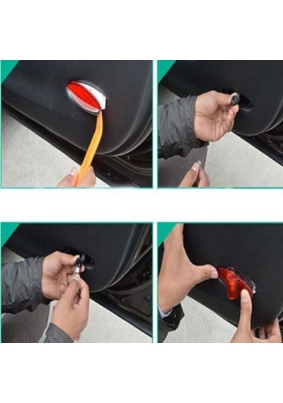 Renault Megane 3 Phase 1 Makyajsız Kasa 2012 Uyumlu Kapı Altı Led Aydınlatma 3 Boyutlu Logo Lazer Işık Geçmeli 2li Set