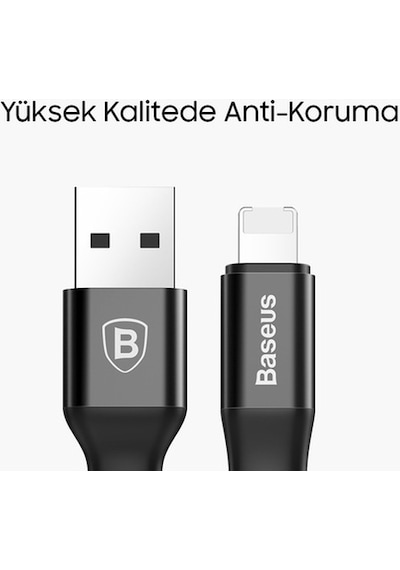 Baseus 2In1 Lightning/Micro Usb 2A Şarj Kablosu 1.2 Metre