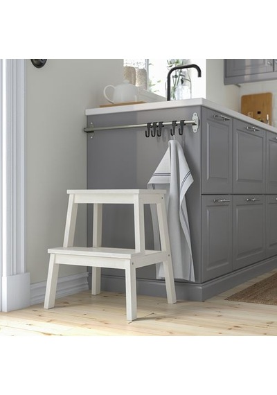 Ikea Bekväm Basamaklı Tabure, Beyaz, 50 Cm