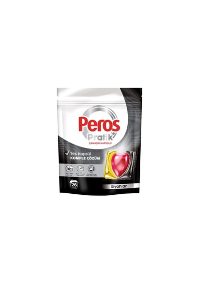 Peros Çamaşır Deterjanı Tableti Kapsülü Siyahlar İçin 26 Adet 250 ML