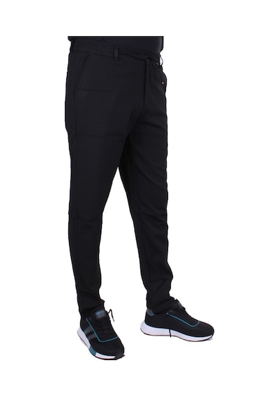 Dagoster Dmg23-619712 Siyah Normal Bel Düz Paça Jogger Erkek Pantolon Siyah
