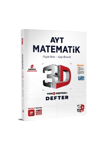 3d Yayınları Ayt Matematik Video Destekli Defter 2026