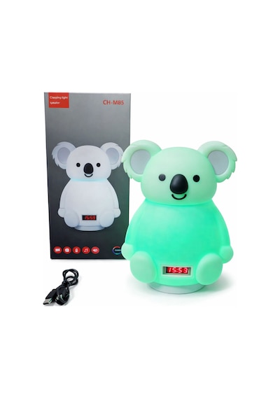 Sevimli Tasarımlı Silikon Gece Lambası Dokunmatik Renk Değiştiren Çocuk Odası Lambası Koala Koala