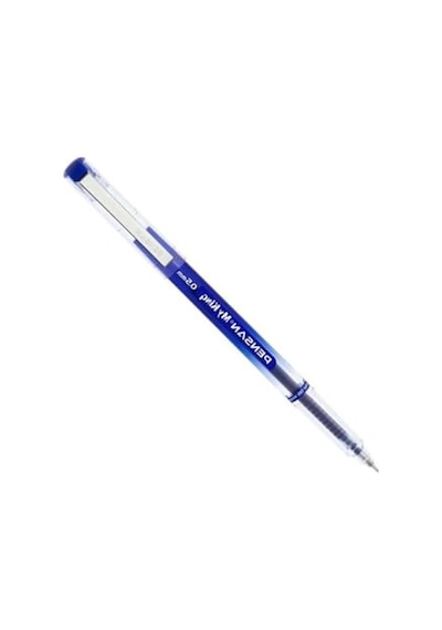 My King İğne Uçlu Metal Klipsli Jel Tükenmez Kalem 0.5 Mm Mavi - 5 Adet Gnsrkfaz914 ---