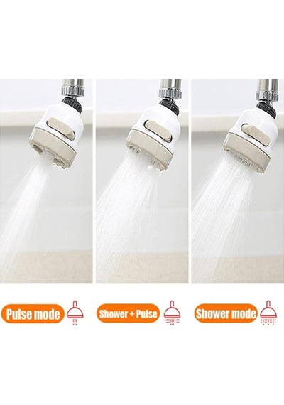 Musluk Başlığı Oynar Başlıklı 3 Fonksiyonlu Başlık Mutfak Lavabo Çeşme Başlığı