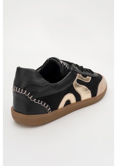 Luvishoes Luvi Shoes Perry Siyah Hakiki Deri Kadın Spor Ayakkabı Siyah
