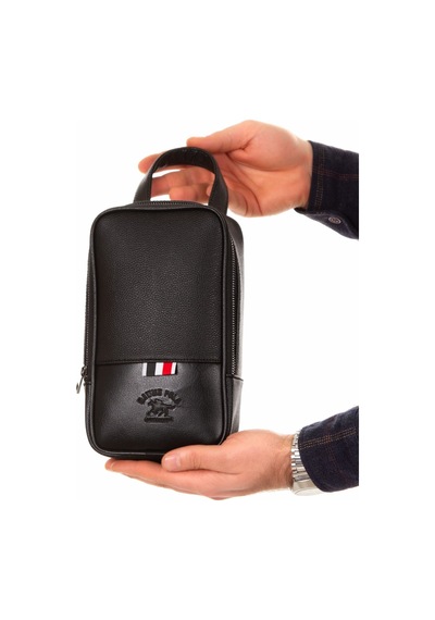 Tuldar Erkek Portföy Clutch Kozmetik Bakım Ve Günlük El Çantası Tul234 Siyah