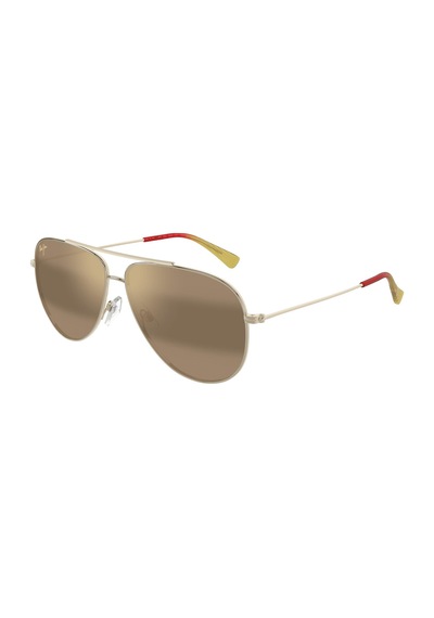 Maui Jim Mj0665s-004-16b 59 Polarize Erkek Güneş Gözlüğü Altın