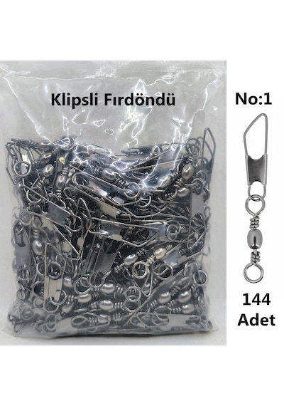 Effe Balık Avı Klipsli Fırdöndü 144 Adet No:1 144Lü Pk