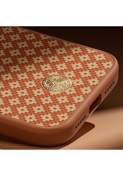 İphone 17 Pro Uyumlu Kılıf M-safe Şarj Özellikli Benks Armorpro Armorgrid Kevlar Kapak Açık Turuncu