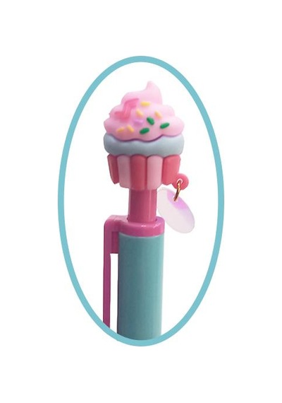 Cupcake Versatil Kalem Mavi 1 Adet Pasta Kapkek Figürlü 0,7 Uçlu Kalem Hediye Kalem Sevimli Kalem