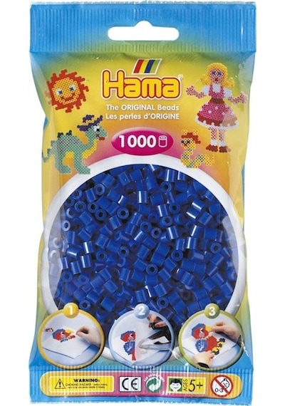 1.000'Lik Hama Midi Boncuk - Koyu Mavi