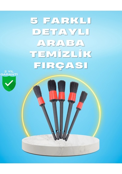 Kargo 5'li Araba Temizlik Fırçaları-farklı Boyutlu Fırçalarla Derinlemesine Temizlik Najmaddin