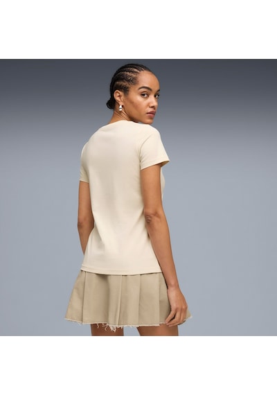 Puma Ess Elevated Tk Kadın Krem T-shirt 695708