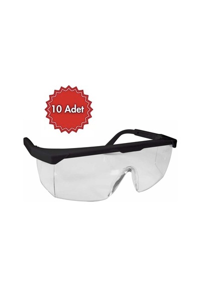 10 Adet Klasik Tip Koruyucu Gözlük Af Buğulanmaz Starline G-004a-c
