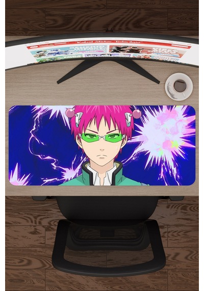 Saiki Kusuo Anime V5 - 70x30 Xl Gaming Kauçuk Kaymaz Taban Mouse Pad Fare Altlığı