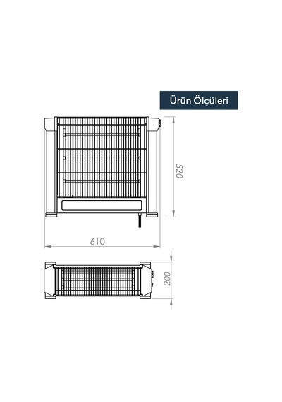 Zenon Çift Taraflı Isıtıcı 1800 W Ks-2740