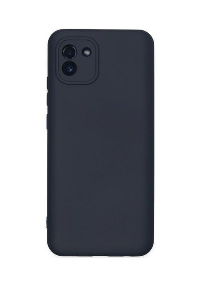 Samsung Samsung Uyumlu Galaxy A03 Kılıf Nano İçi Kadife Silikon - Lacivert