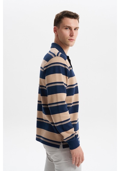 AR-MA Arma Erkek Ribanalı Regular Fit Çizgili Polo Yaka Sweatshirt %95 Pamuk %5 Elastane Ringel Pike K30554953002 İndigo-i1 AR-MA Arma Erkek Ribanalı Regular Fit Çizgili Polo Yaka Sweatshirt %95 Pamuk %5 Elastane Ringel Pike K30554953002 İndigo-i1