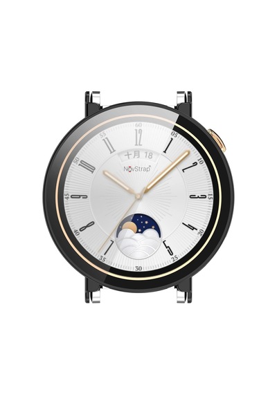 Novstrap Huawei Watch Gt4 41mm İle Uyumlu Ekran Koruyucu Cam Ve Kasa Koruyucu Kılıf Sert Pc