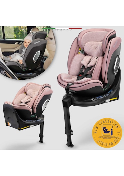 Elele Stradafix 360 Dönen I-size Oto Koltuğu İsofix 40-150 Cm 0-36 Kg Pudra
