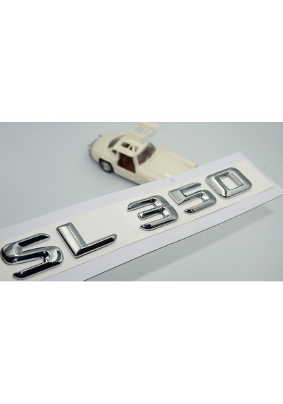 SL 350 Bagaj Krom Metal 3M 3D Yazı Logo