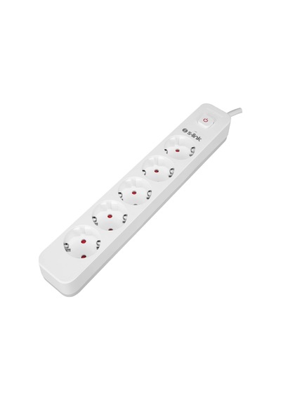 S-lınk Spg501s, 5 Soket, Akım Korumalı Priz, 1.5mt Kablo, 750 Joule Beyaz %100 Bakır