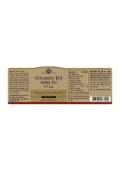 Vitamin D3 1000 Iu 1 Paket 1 X 1 Stück